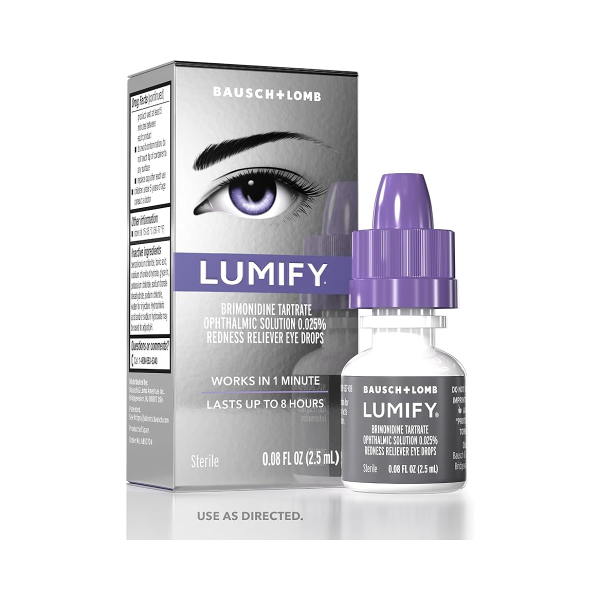 LUMIFY Redad Alivio Gotas de ojos 0.08 onzas (2.5ml)