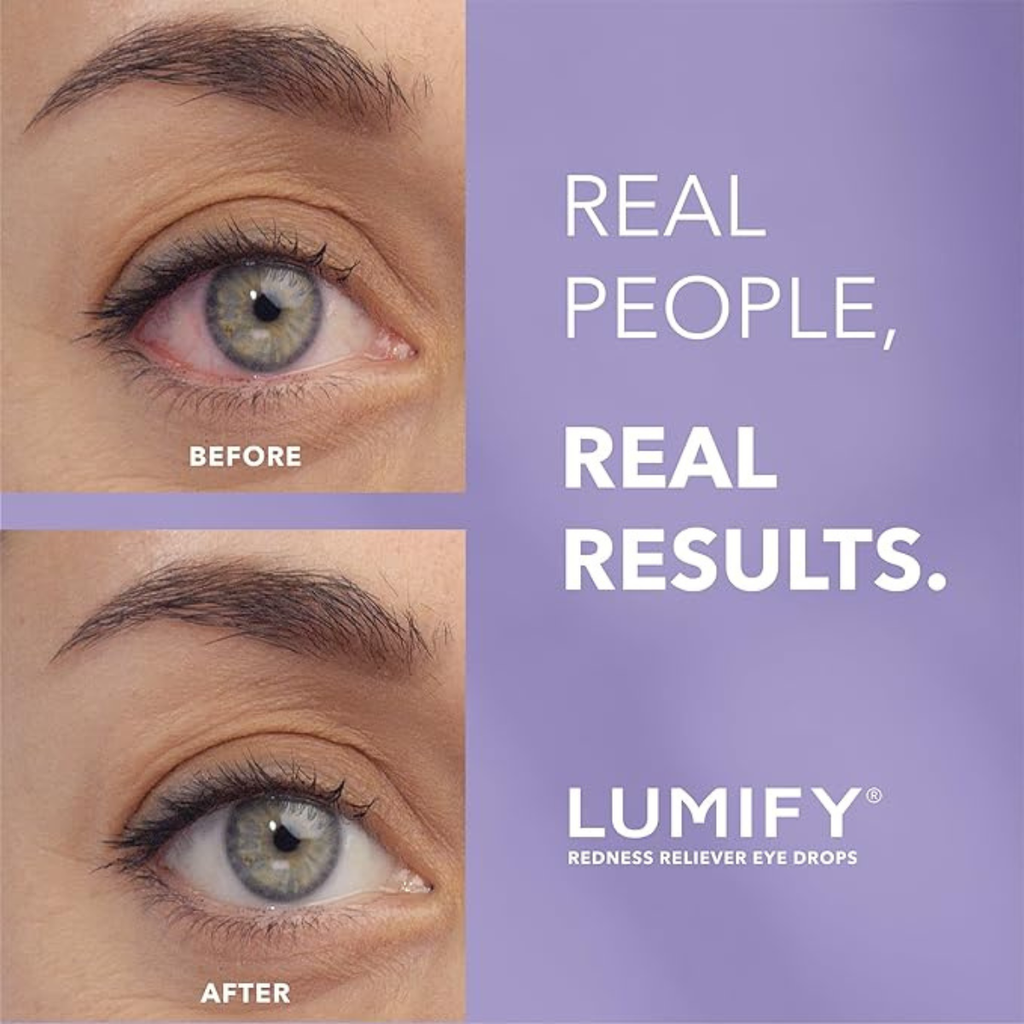 LUMIFY Redad Alivio Gotas de ojos 0.08 onzas (2.5ml)