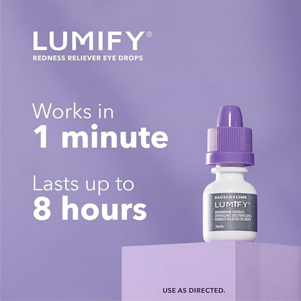 LUMIFY Redad Alivio Gotas de ojos 0.08 onzas (2.5ml)