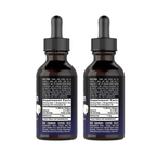 Carlyle Kids Melatonina líquida pack 2 piezas sin sabor pack 2 piezas sabor frutas naturales de melatonina líquida para niños paquete de dos frascos de 1 Oz 30 ml cada una con gotero aplicador de 1 ml
