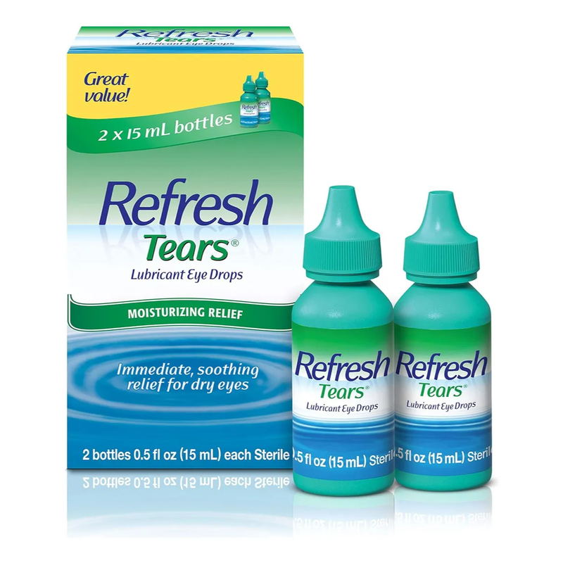 Gotas Ojos Refresh Tears Pack: 2 Frascos De 15ml Importado