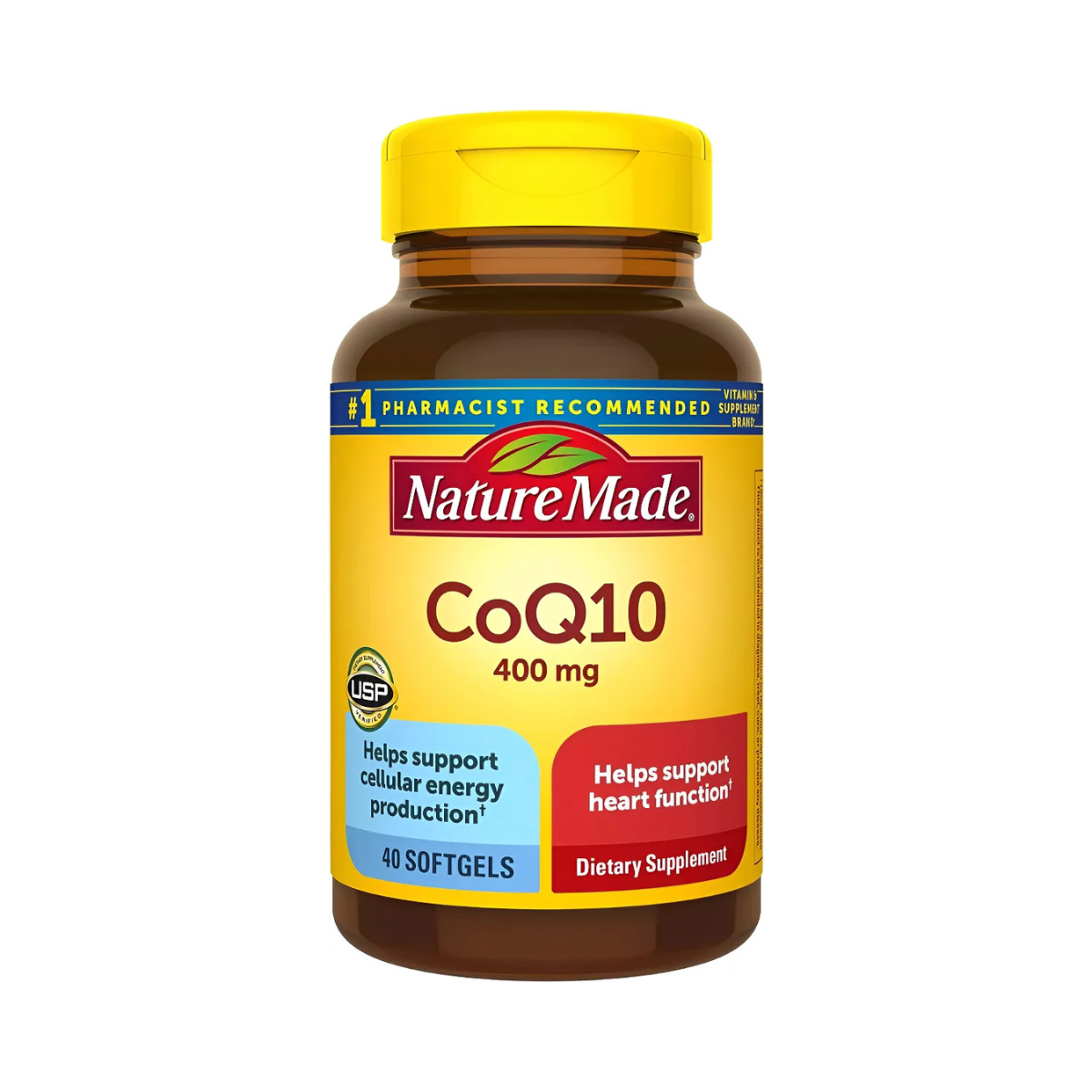 Coq10 400 Mg Nature Made 40 Softgel Sabor Sin Sabor