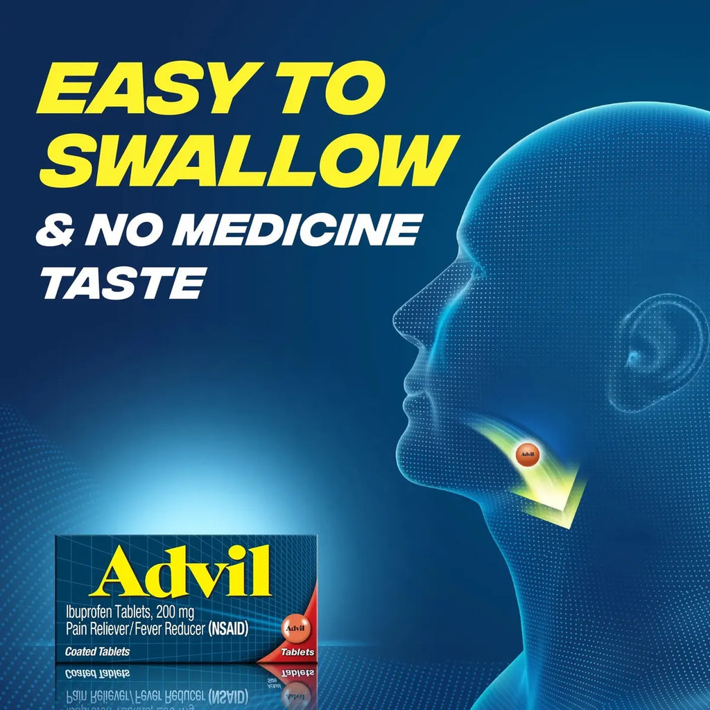 Advil 300 Tabletas Para Reducir Fiebre 200mg Importado