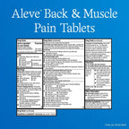 200 Tabletas Aleve back & Muscle Naproxeno Sódico 220 Mg