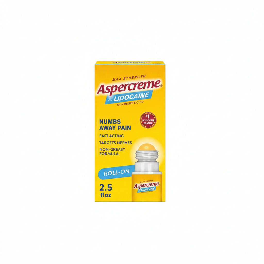 Aspercreme Roll On Alivia Dolor Muscular Lidocaina