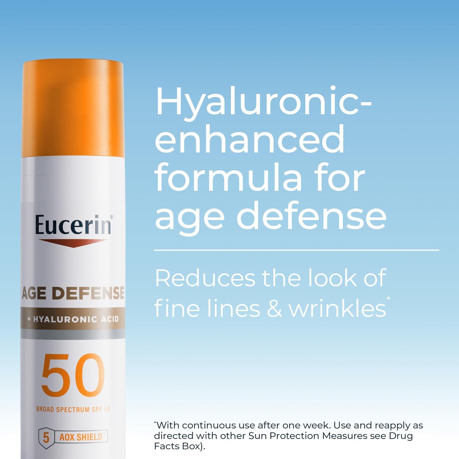 Bloqueador Solar Eucerin Age Defense Anti Arrugas con Acido Hialuronico