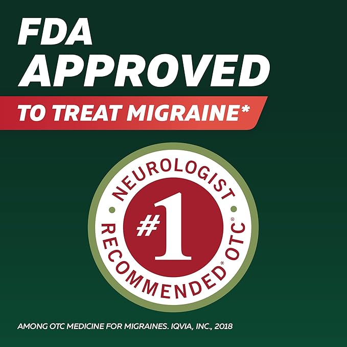 200 Cps. Excedrin Sintomas de Migraña