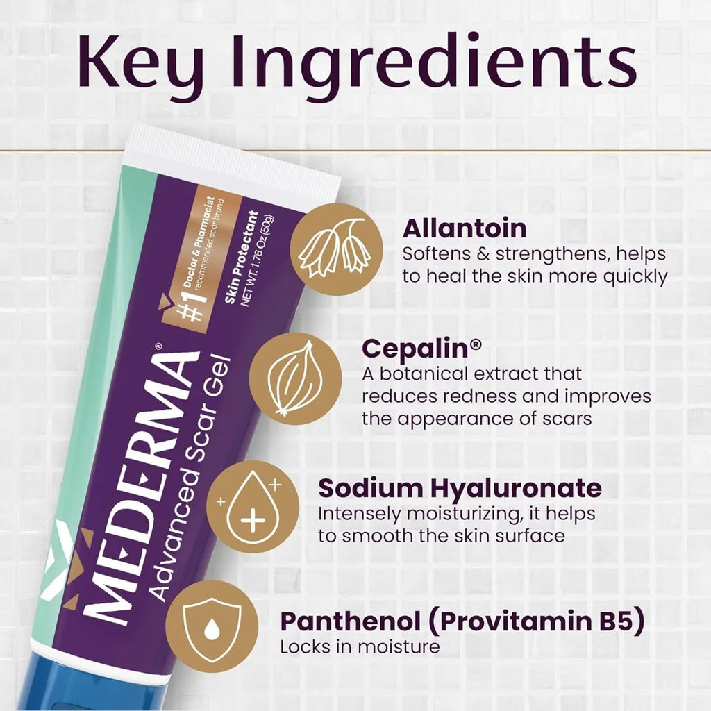Mederma Advanced Scar Gel Para Cicatrices 20 Gr. Importado Todo Tipo De Piel Día