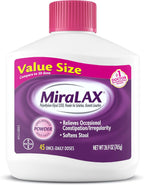 45 dosis MiraLAX Polvo laxante, alivio suave del estreñimiento