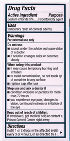 Muro 128 Solución, Alivio Temporal del Edema Corneal 15ml