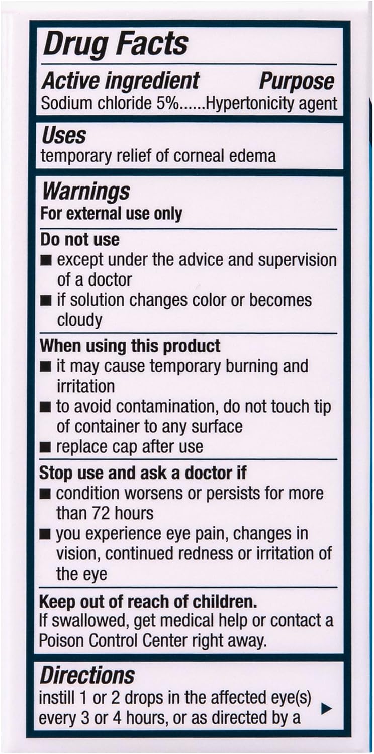 Muro 128 Solución, Alivio Temporal del Edema Corneal 15ml
