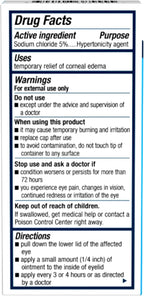 Muro 128 Ungüento, Alivio Temporal del Edema Corneal, Cuidado Ocular, Ungüento Oftálmico Hipertonizante