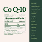 Nature's Bounty CoQ-10, 200mg 80 cápsulas blandas, La coenzima Q-10 es uno de los principales suplementos recomendados para ayudar a promover la salud cardiovascular