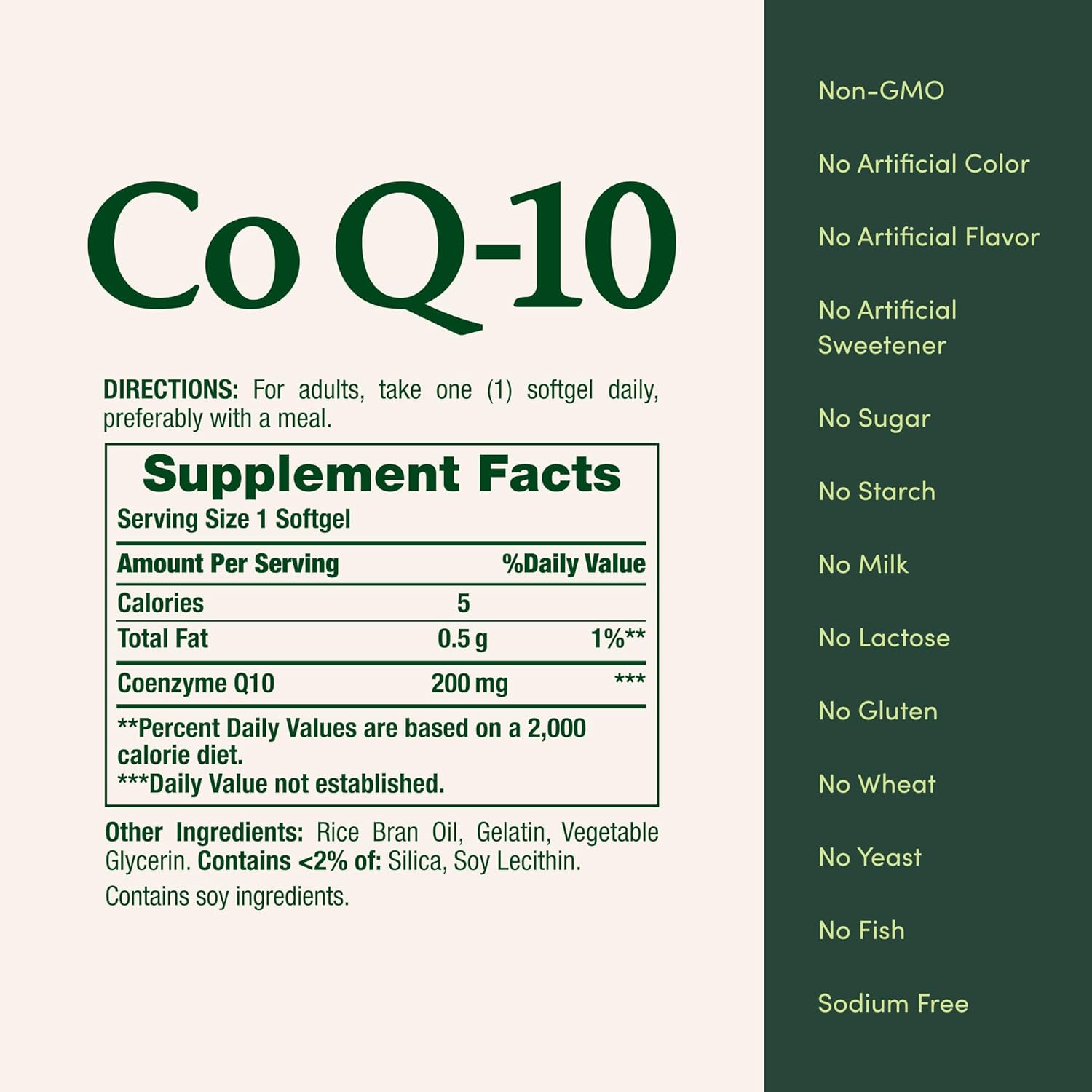 Nature's Bounty CoQ-10, 200mg 80 cápsulas blandas, La coenzima Q-10 es uno de los principales suplementos recomendados para ayudar a promover la salud cardiovascular