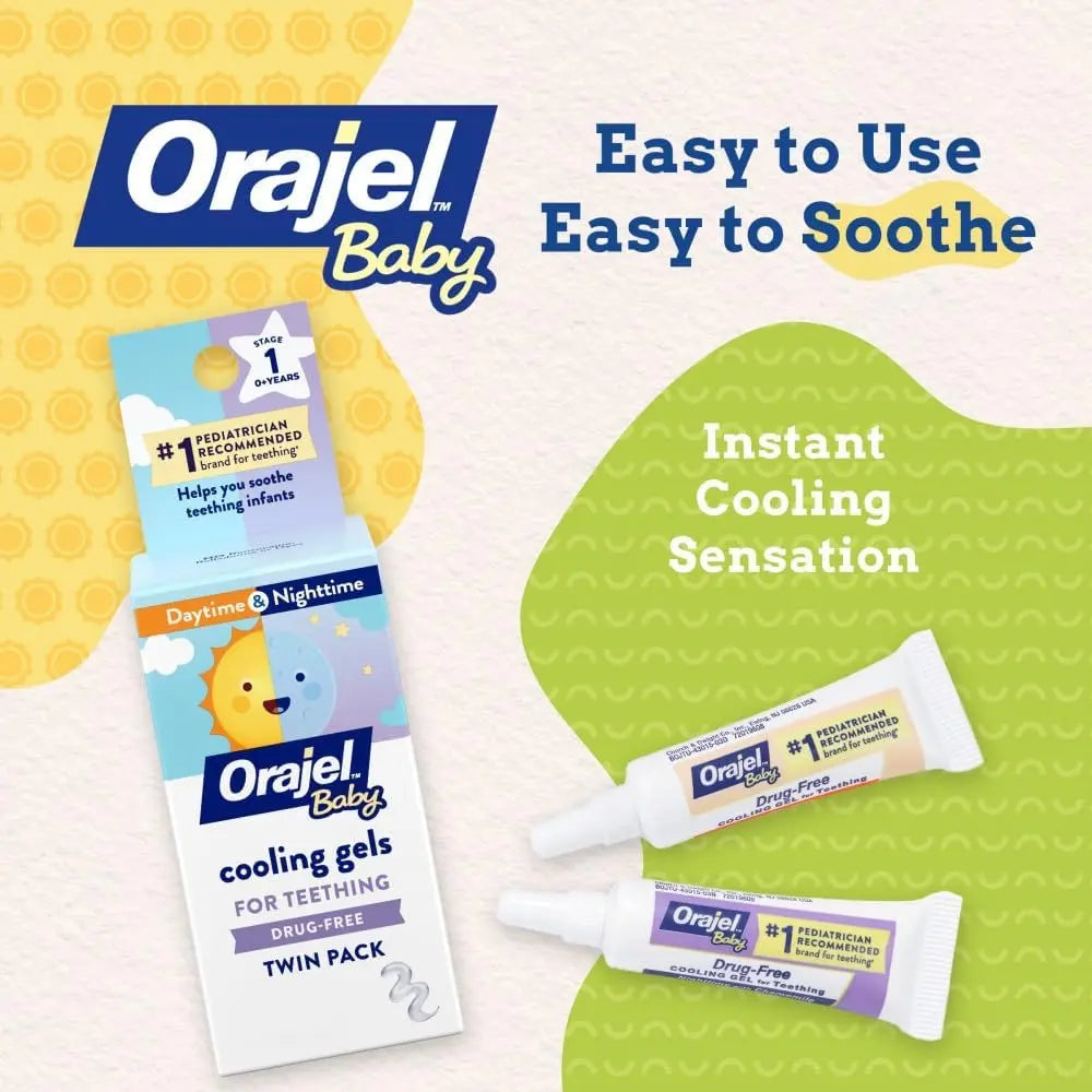 Orajel Geles Refrescantes Para Encias Dia Y Noche Para Bebés