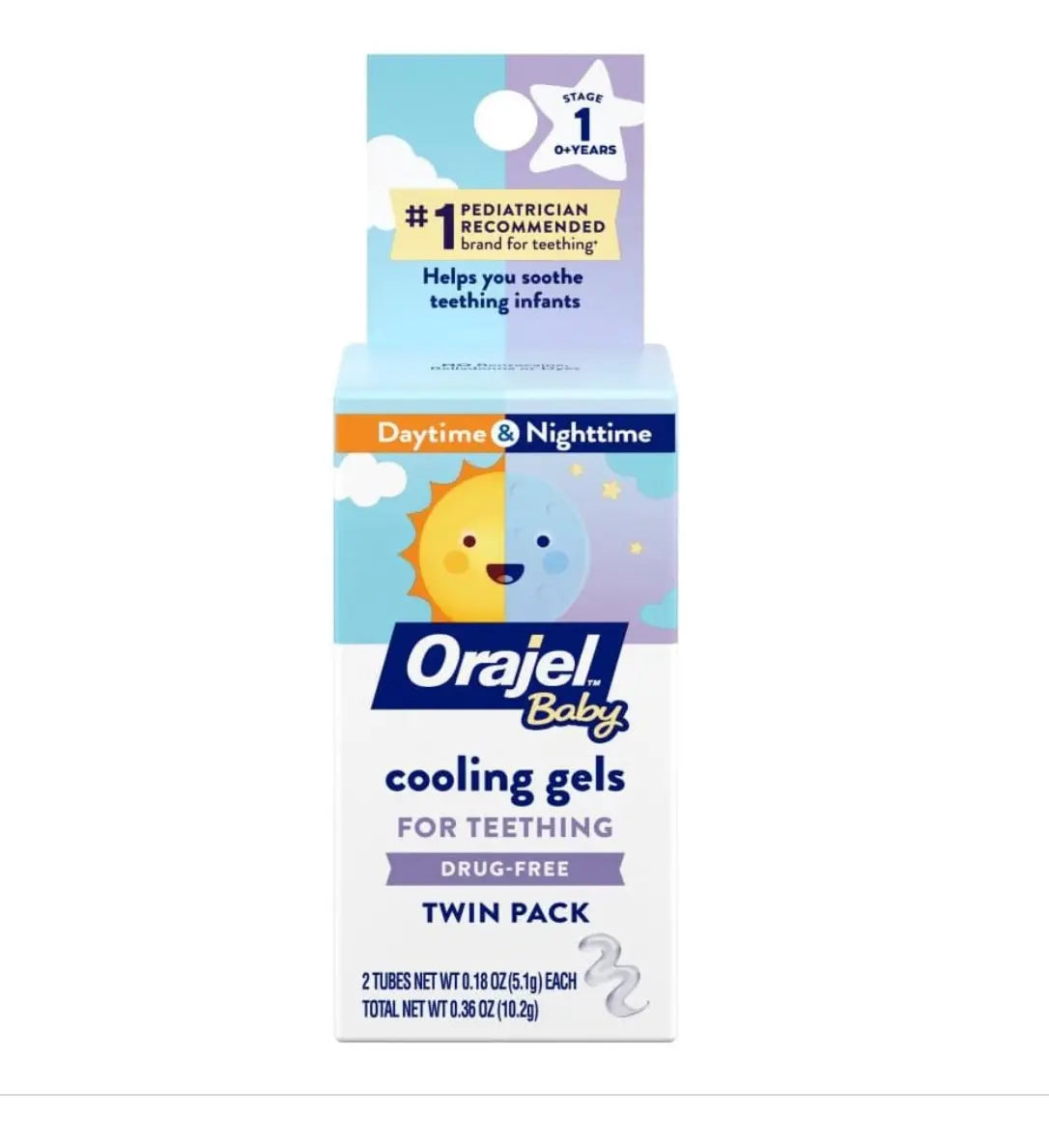 Orajel Geles Refrescantes Para Encias Dia Y Noche Para Bebés