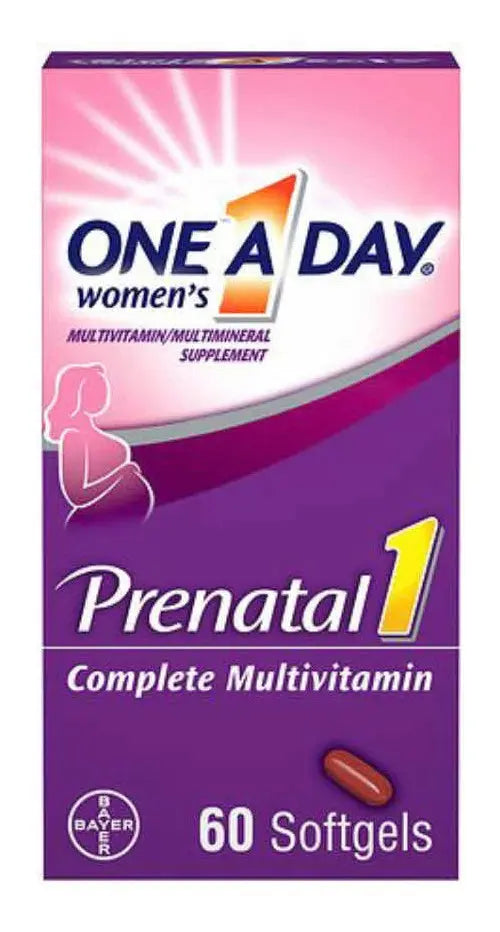 One A Day Vitaminas Prenatales Con Ácido Fólico Dha Y Hierro Sabor Sin Sabor