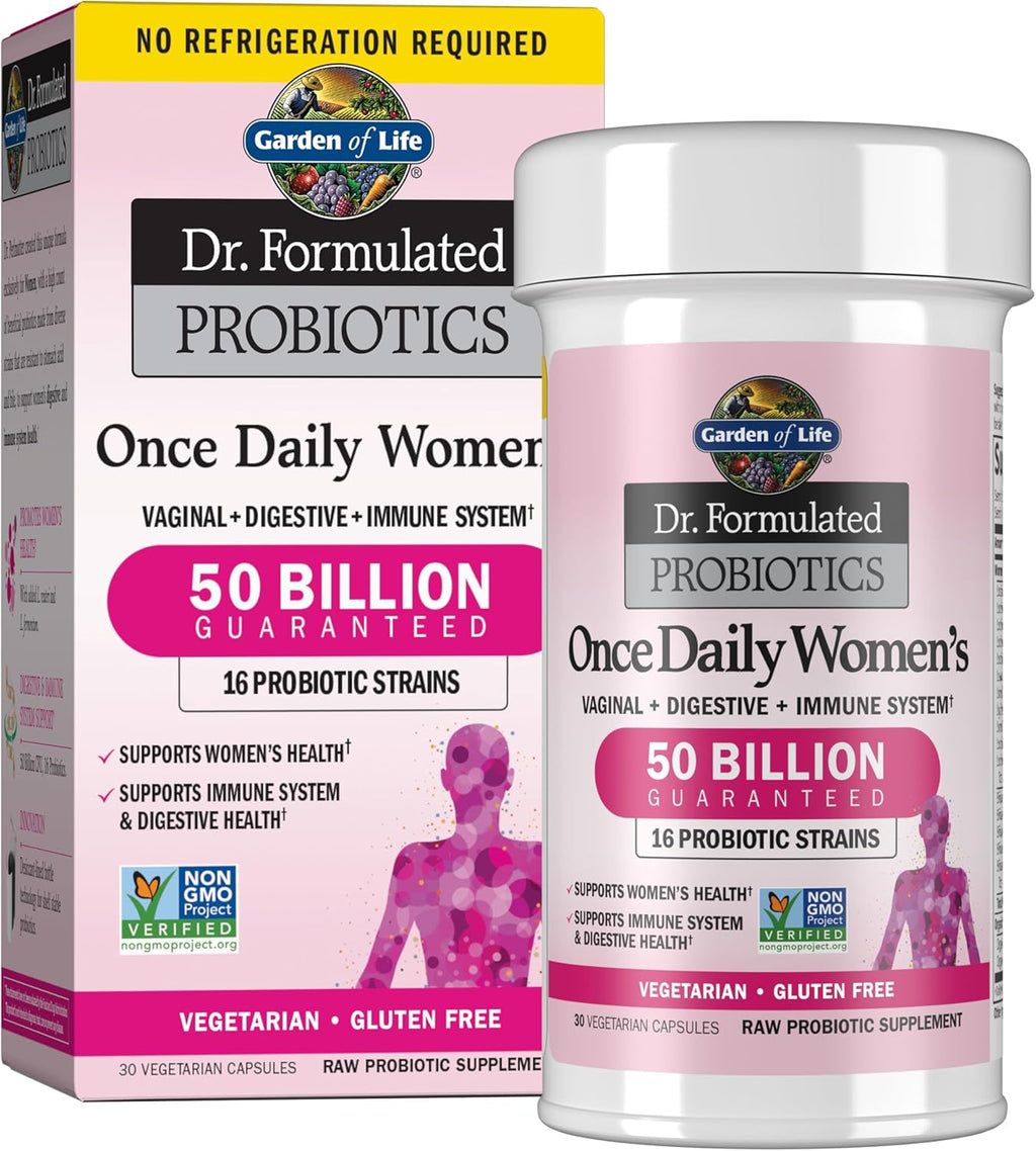 Garden of Life Probióticos para Mujer 50 Billones de UFC, 30 Cápsulas Vegetariana