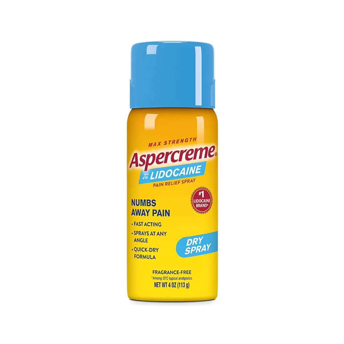 Aspercreme Spray Seco Para Aliviar El Dolor De Lidocaína 1