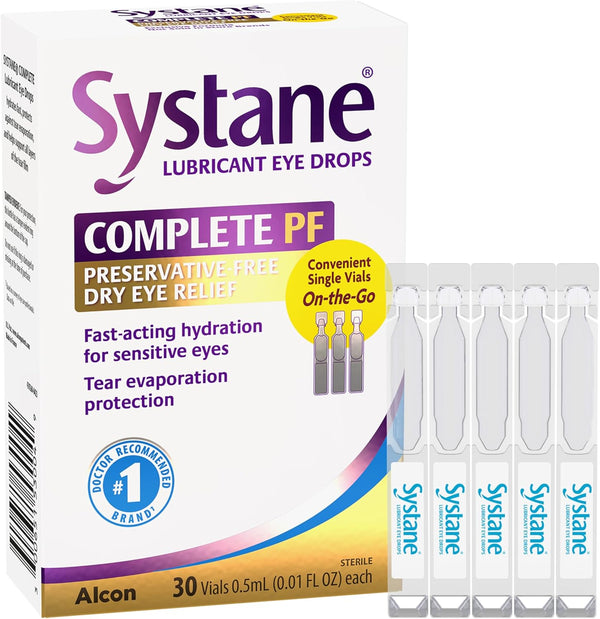 Systane Complete Pf 30 Viales dosis unitarias sin conservantes, para el alivio del ojo seco