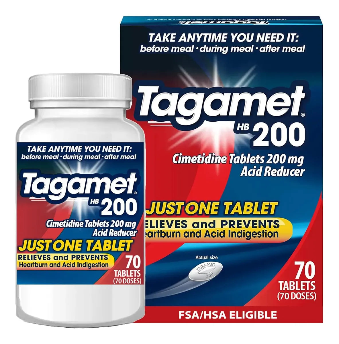 Tagamet Hb 200 Reductor De Ácido Tabletas Cimetidina