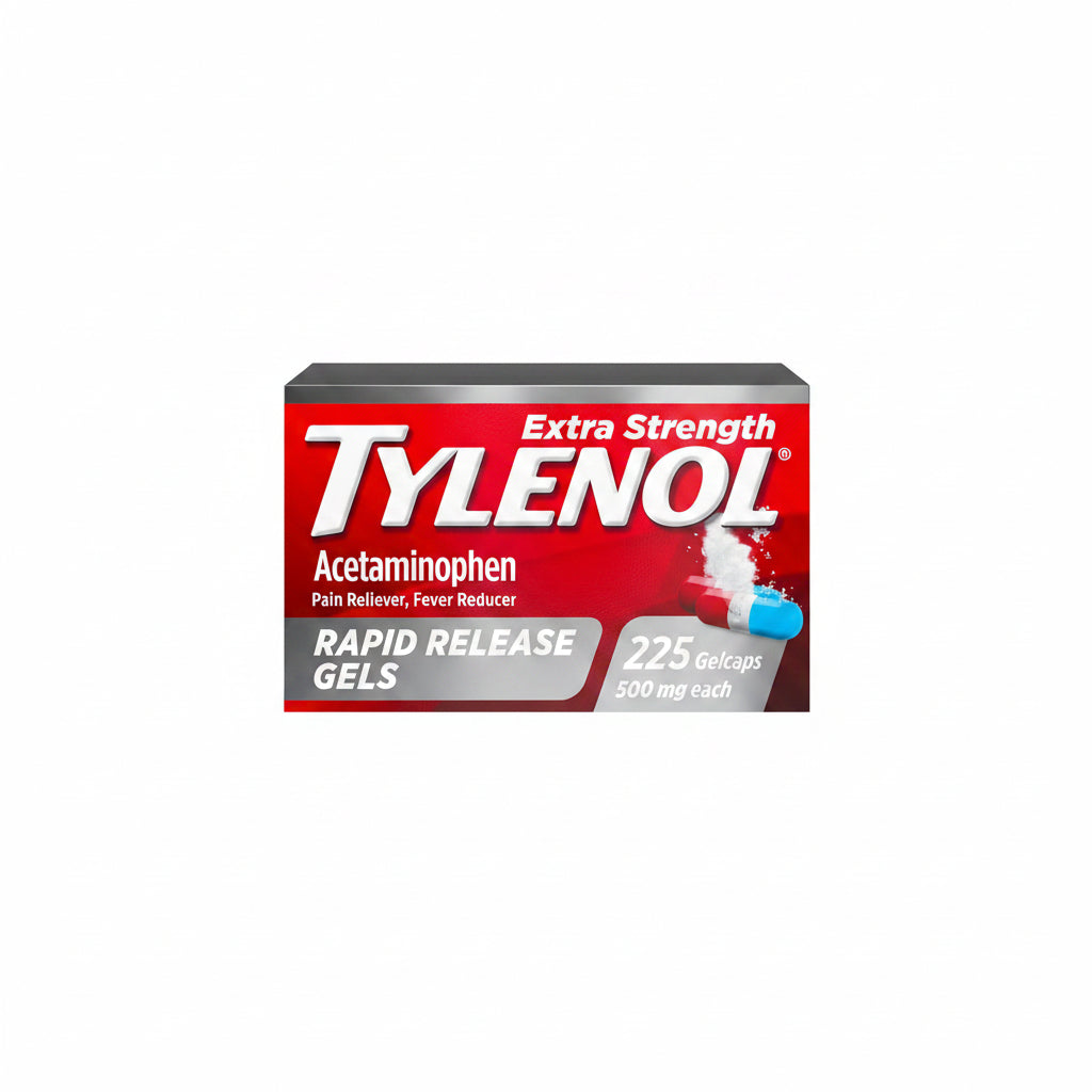 Tylenol Geles de liberación rápida de 500mg acetaminofeno extra fuerte Americano