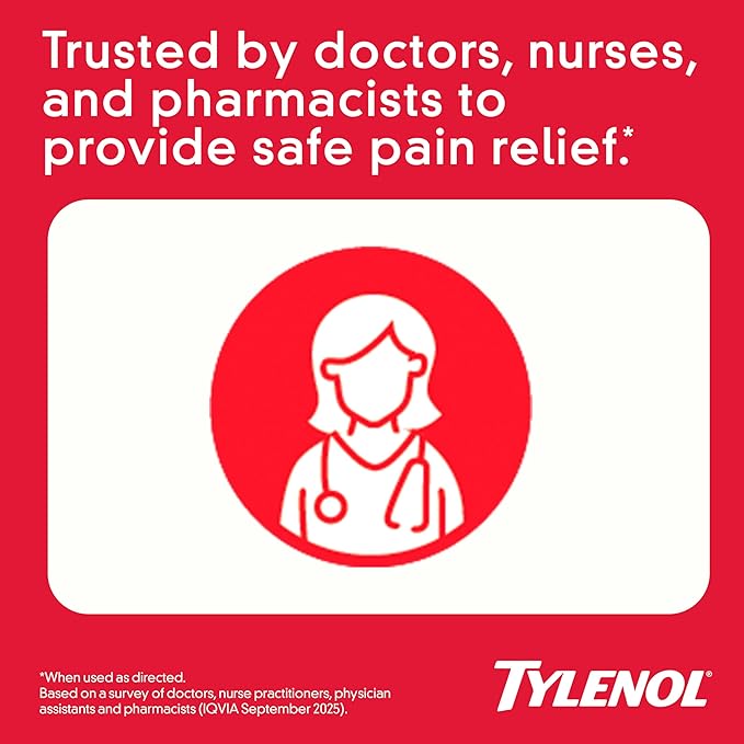 Tylenol Geles de liberación rápida de 500mg acetaminofeno extra fuerte Americano
