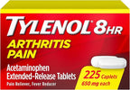 Tylenol Arthritis 225 Cápsulas de liberación prolongada de acetaminofén de 650 mg dolor articular, reductor de fiebre