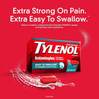 Tylenol Extra Strength Easy Swallow - 200 Cápsulas de acetaminofeno fáciles de pasar, alivia el dolor y reduce la fiebre, 500 mg de acetaminofeno