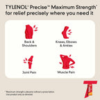 Tylenol Precise Warming  Crema para aliviar el dolor, máxima fuerza 4% lidocaína, crema para el dolor de espalda, rodilla y articulaciones