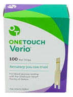 Verio Onetouch 100 Tiras Para Medir Glucosa Diabéticos