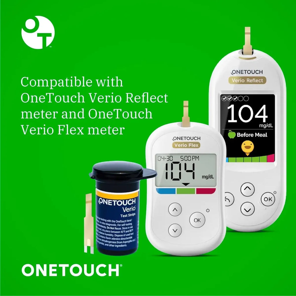 VERIO ONE TOUCH 30 TIRAS REACTIVAS PARA MEDIR LA GLUCOSA EN SANGRE DIABETICOS