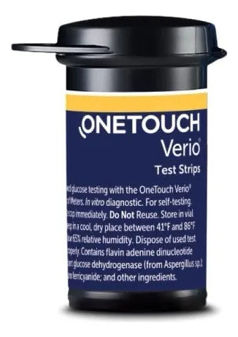 Verio Onetouch 50 Tiras Para Medir Glucosa Diabéticos
