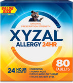 Xyzal – Medicina para Alivio de Alergias de 24 Horas, Antihistamínico 80 unidades